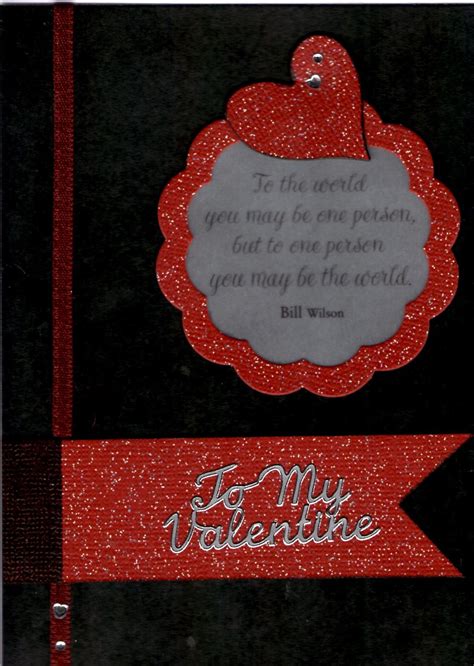 Masculine Valentines Card Valentine Cards Valentines Scrapbook Cards