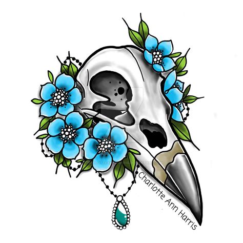 Crow Skull By Charlotteannharris On Deviantart