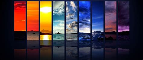 Spectrum Of The Colorful Sky Wallpaper For Desktop And Mobiles 4k Ultra