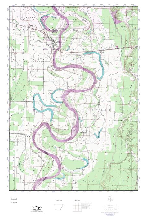 Mytopo Garland Arkansas Usgs Quad Topo Map