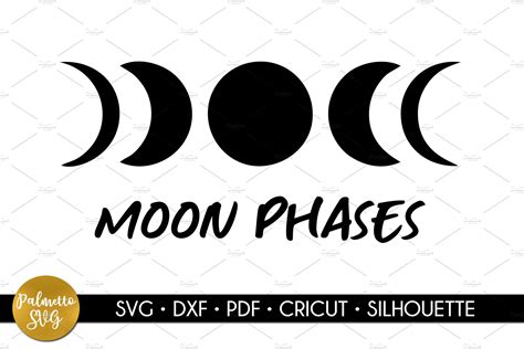 Moon Phases Svg Cricut Download Templates And Themes Creative Market