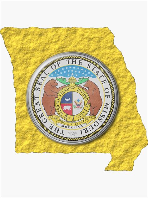 Missouri State Seal Sticker For Sale By Designsbymvh Redbubble