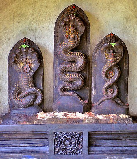 Snake Statues Naga Stone Carved In Hindu Deities Hindu Art