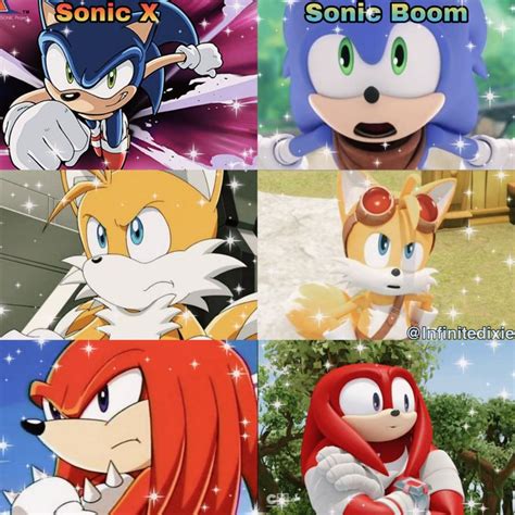 Sonic Boom And Sonic X Characters Sonic Anime Character