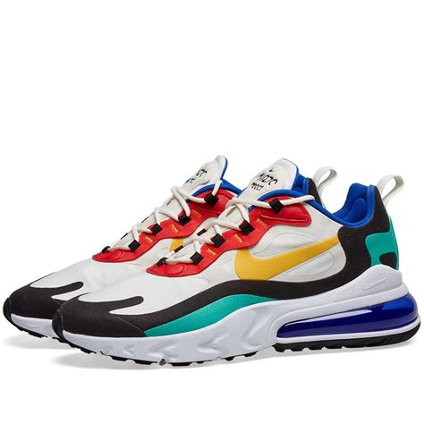 Nike Air Max 270 React Phantom Gold And University Red End