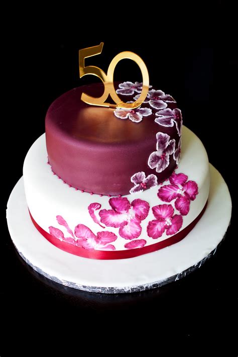 Jocelyns Wedding Cakes And More Custom Cakeelegant Design50th Birthday