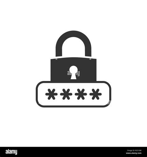 Lock Login Password Safe Security Icon Vector Illustration Flat