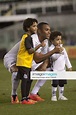 FC SANTOS Robinho mit seinen Söhnen Robson Jr. und Gianluca ...