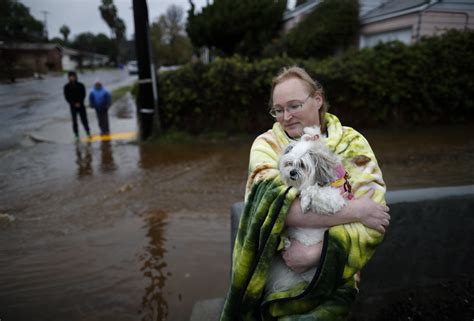 Los Angeles Southern California Storm Raises Fears Of Mudslides