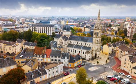 Aerial View Of Chateauroux France Stock Image Image Of Parochial