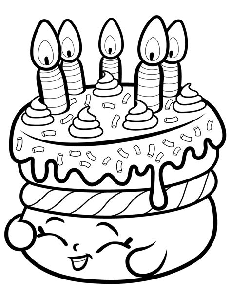 Fifi Fruit Tart Shopkins Coloring Page Free Coloring Pages Online