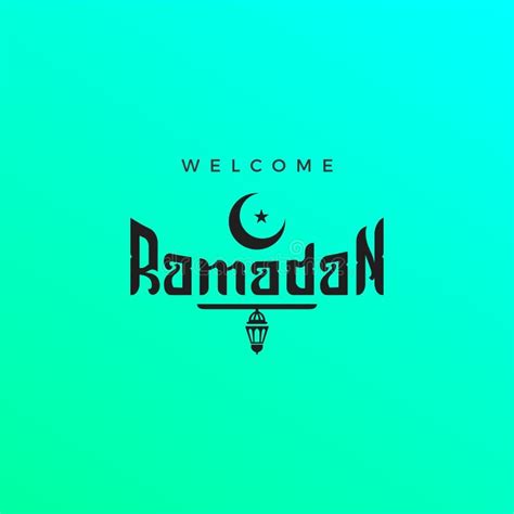 Welcome Ramadan Muslim Holy Month Stock Vector Illustration Of