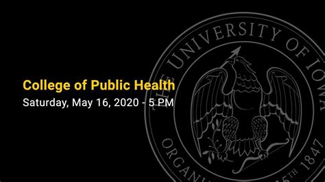 College Of Public Health Commencement Spring 2020 Youtube