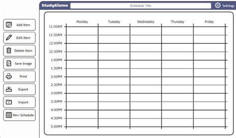 10 Free Online Schedule Maker To Download Today