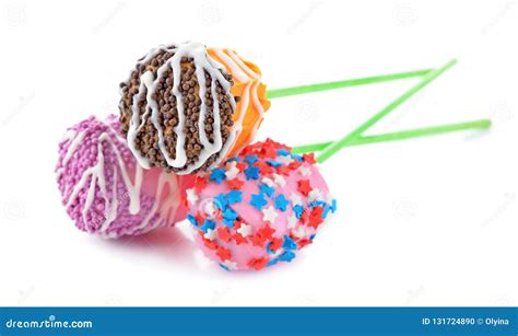 Multicolored Marshmallow Cake Pops Stock Photo Image Of Biscuit