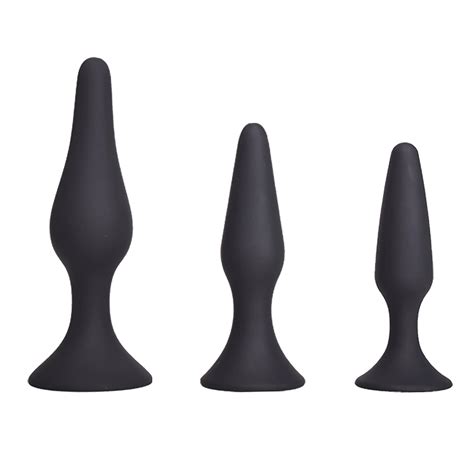 hot sale anal butt plugs set 3pcs silicone anal plugs trainer kit adult anal training buy