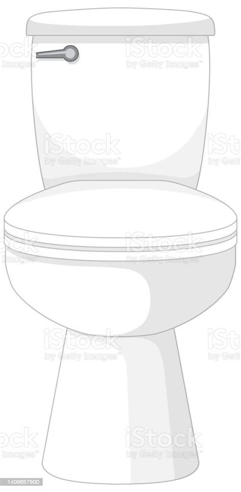 Isolated Toilet Bowl On White Background Stock Illustration Download
