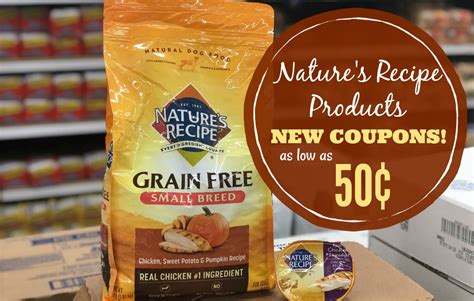 From the nature's recipe official website: NEW Nature's Recipe Coupons | Wet Dog Food as low as $0.50 ...