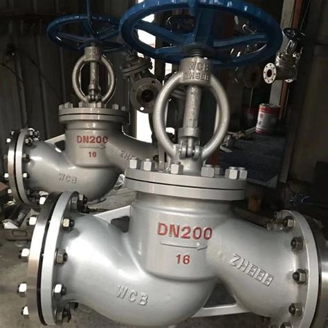 Coating Globe Valves T Pattern Cast Steel Wcb Double Flanged