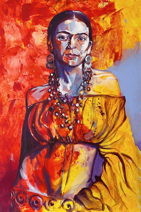 Frida Kahlo Nude 150x100cm Acrylic On Canvas Artfinder
