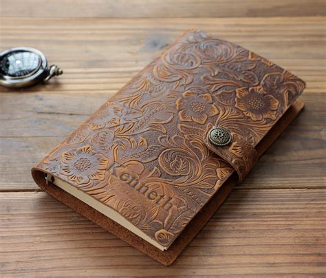 Personalized Refillable Journal Notebook Genuine Leather Etsy