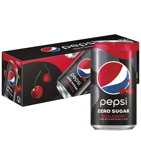 Pepsi Zero Sugar Wild Cherry 12 Oz Cans 12 Pack 144 Fl Oz Buy