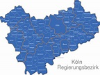 Köln Regierungsbezirk interaktive Landkarte | Image-maps.de