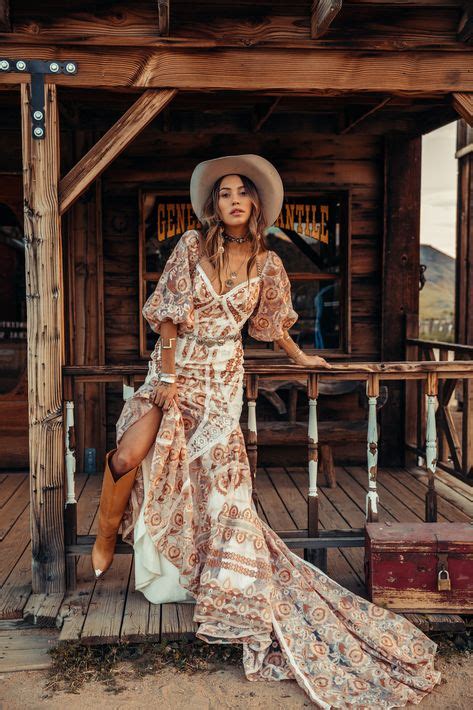 Tucson Gown In 2020 With Images Boho Style Outfits Boho Fashion Style