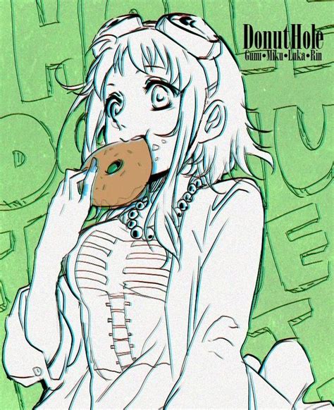 Gumi Donut Hole Vocaloid Miku Donut Holes Beautiful Drawings