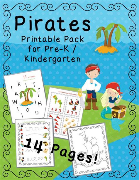 Free Pirate Printable For Preschool Children And More