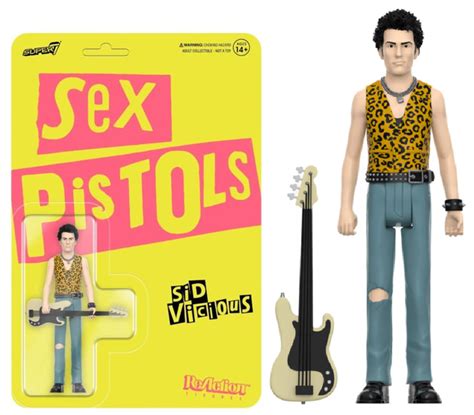sex pistols sid vicious reaction figure at mighty ape nz