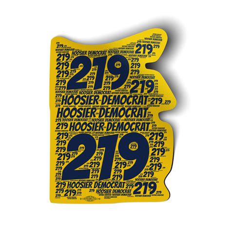 Area Code 219 4 X 55 Vinyl Sticker Pack Of Two Indiana