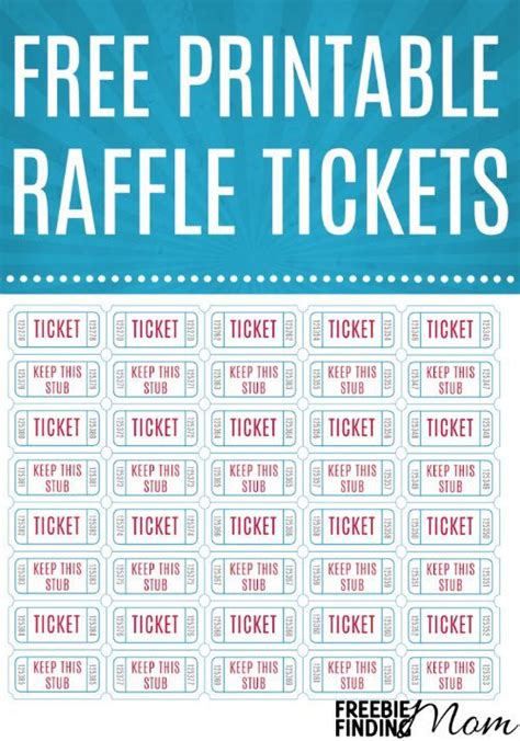 Free Printable Raffle Tickets Raffle Tickets Printable Raffle