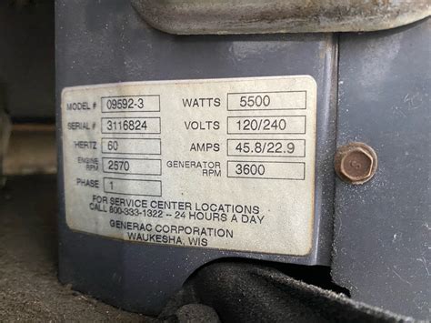 I Have A Couple Questions Regarding My Generac Q 55g Gn 480 Motorhome