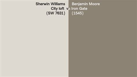 Sherwin Williams City Loft Sw Vs Benjamin Moore Iron Gate