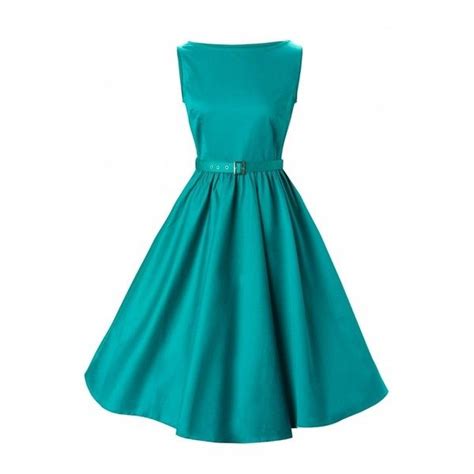 Lindy Bop Liked On Polyvore Vintage Dresses Vintage Dress Blue