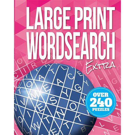 Large Print Puzzle Book Word Search Books Bandm