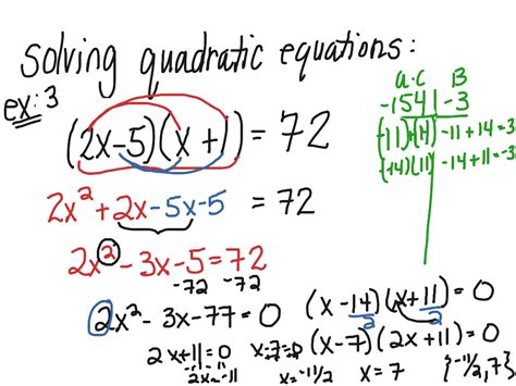 Solving quadratic equations-part 2 | Math, Quadratic ...