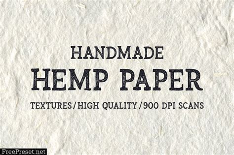 Handmade Hemp Paper Textures Mf98wbp