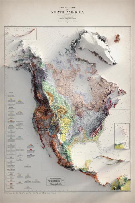 The Bedrock Geology Of North America By Maps On The Web