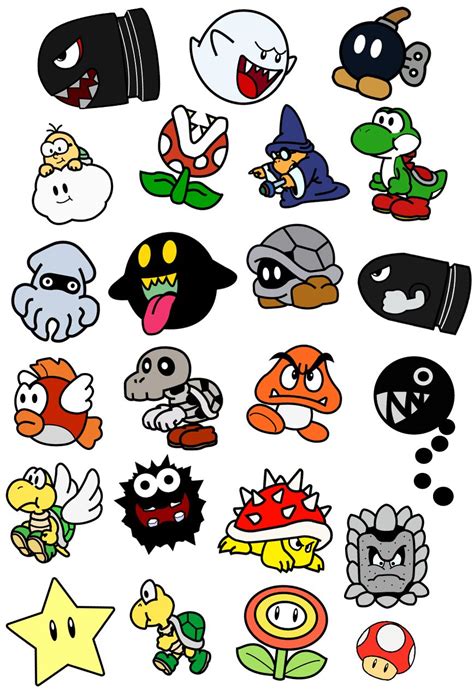 Todos Los Personajes De Mario Bros Dibujos Dibujos De Mario Bros