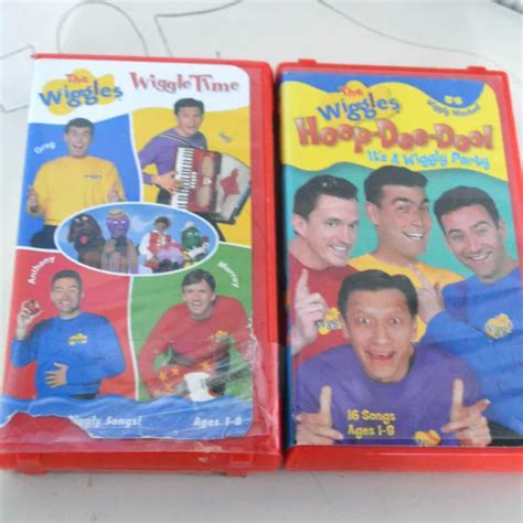 VTG THE WIGGLES VHS TAPES Lot Of WIGGLE TIME HOOPE DEE DOO MINS VGC PicClick UK