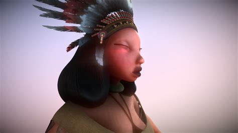 Native American Girl Download Free 3d Model By Darrelleigh 8785ac3