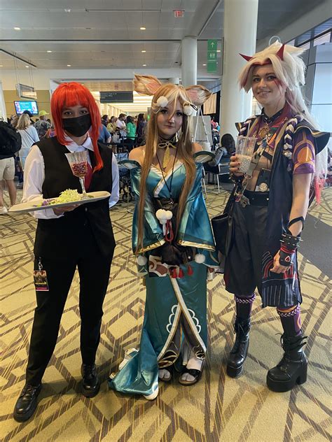 My Miss Hina Cosplay With Some People I Met At Fan Expo Boston R Genshin Impact