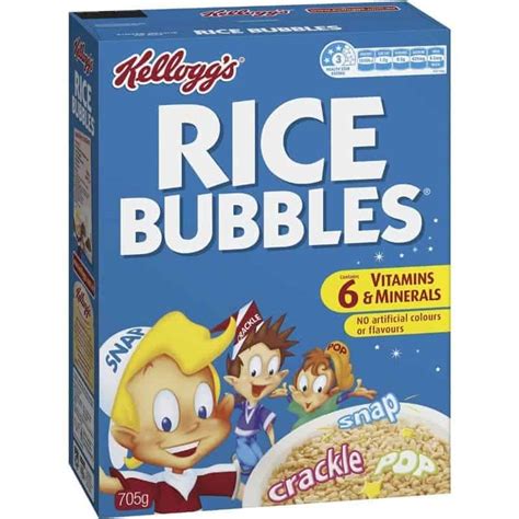 Buy Kelloggs Rice Bubbles Puffed Rice Breakfast Cereal 705g Online