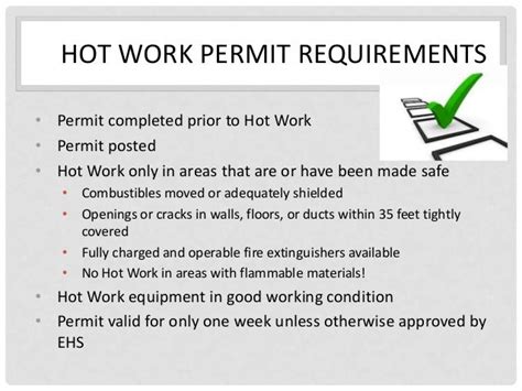 Step 6 Hot Work Permit