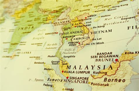 Singapore Malaysia On World Map Map Of World