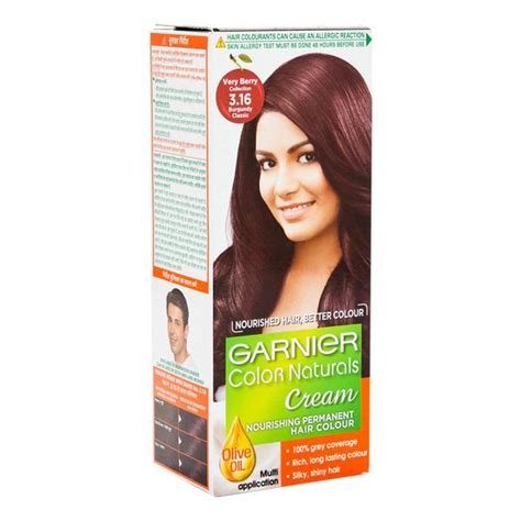Buy Garnier Color Naturals Cream Permanent Hair Colour 316 Burgundy