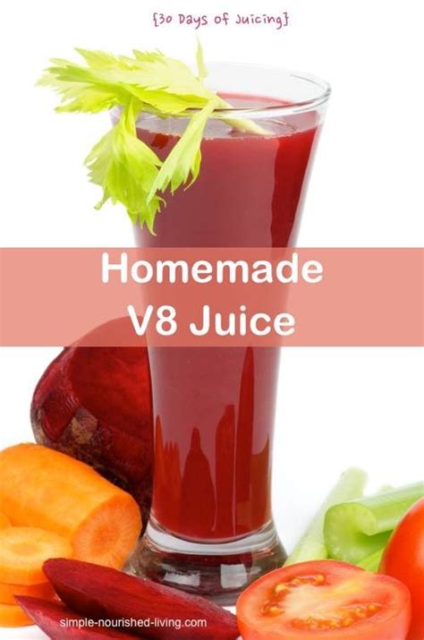 Homemade V8 Juicer Recipe 30 Days Of Juicing And Weight Watchers Points