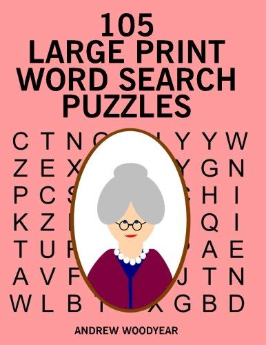 Senior Citizen Large Print Word Search Puzzles For Seniors P